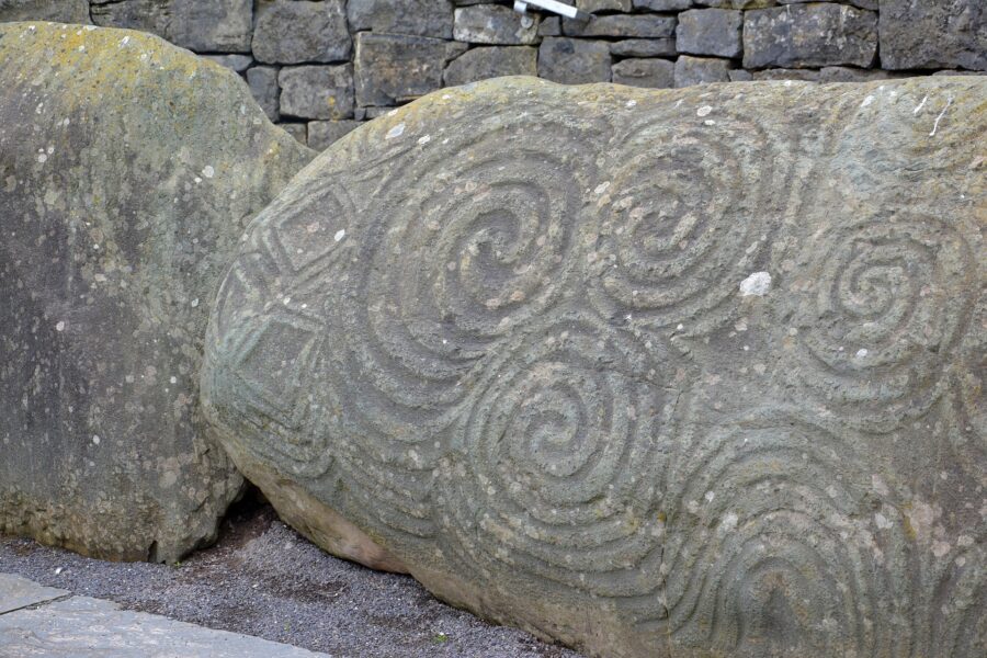 The Entrance Stone at Newgrange, County Meath, Ireland