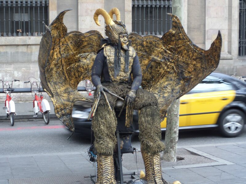 3 Days in Barcelona - Street Performer La Rambla