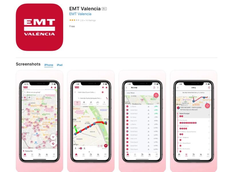 EMT Valencia App - Best Places to Visit in Spain for First-Timers