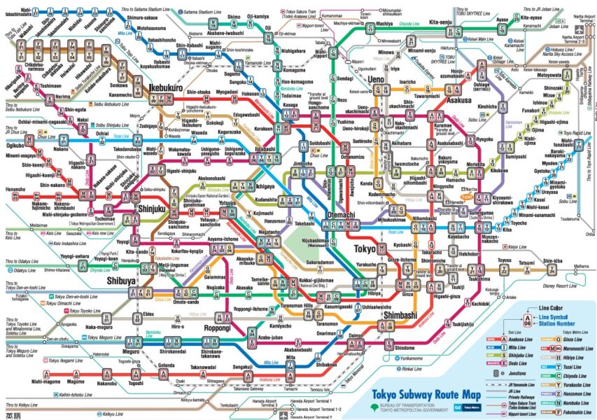 Japan Subway Map 