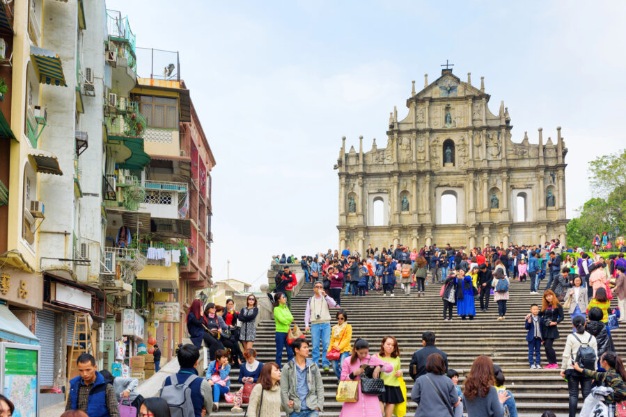 The Ruins of St. Paul's Cathedral in Macau.