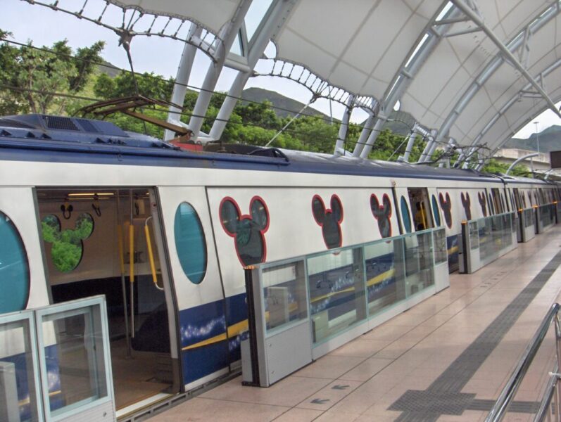 Train for Hong Kong Disney at the platform.