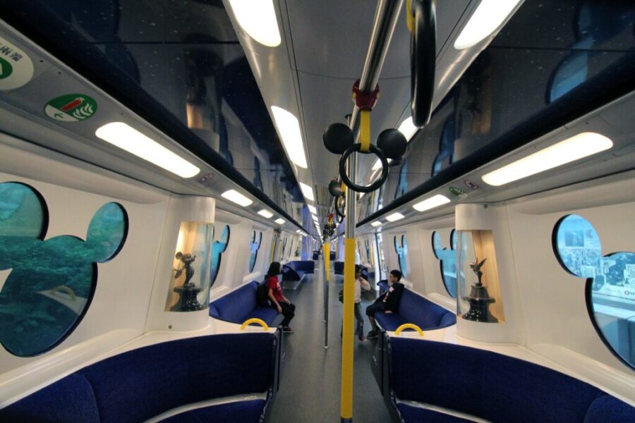 Interior of Train for Hong Kong Disney.