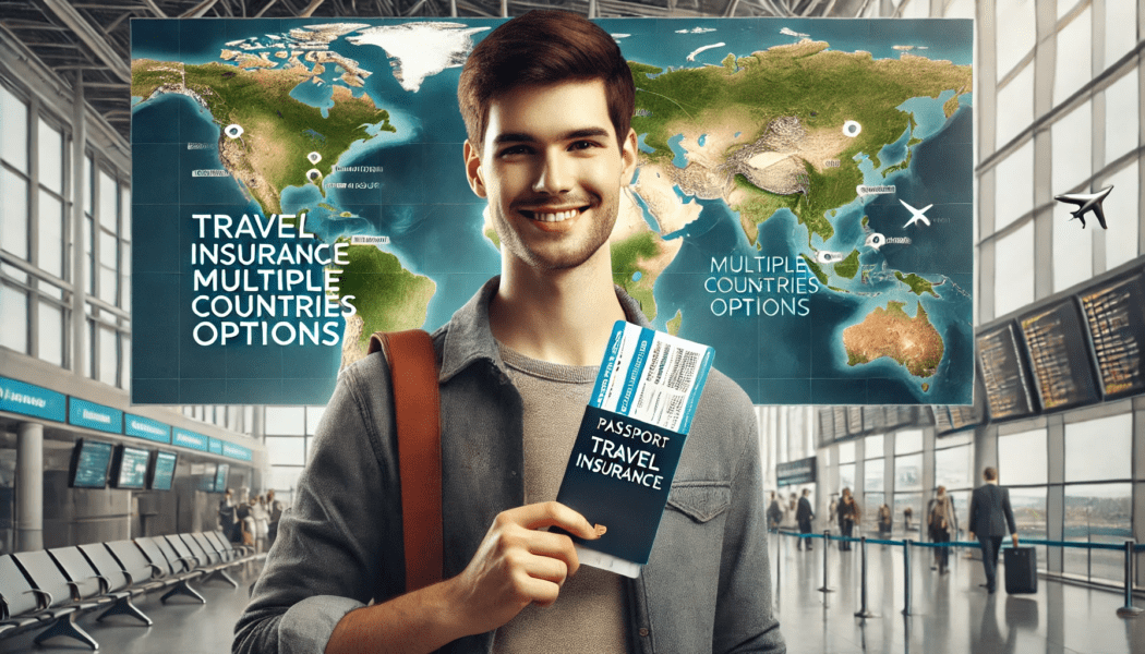 A young guy who is off to explore the world with his airline tickets and travel insurance.