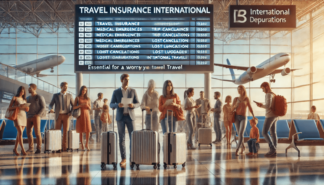 Travel Insurance International Coverage includes medical emergencies, lost luggage, and flight cancelations.