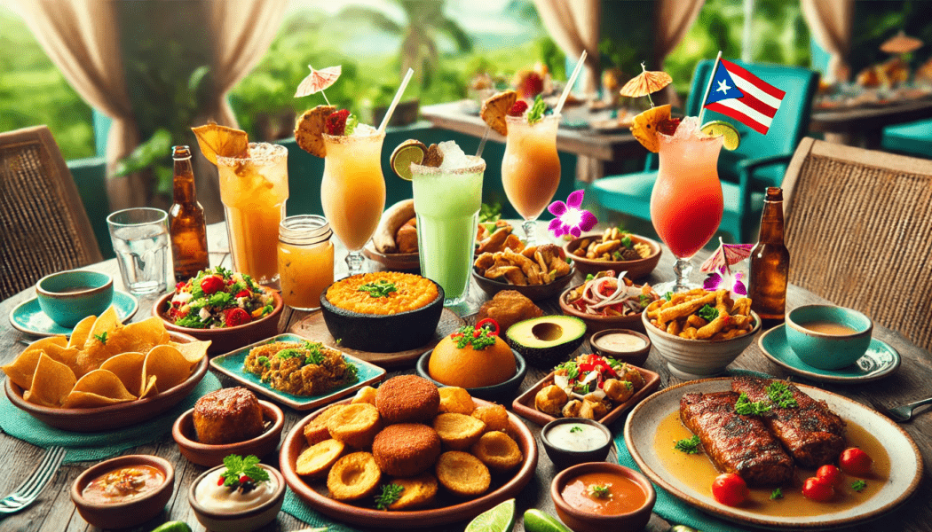 Traditional Puerto Rican dishes & drinks - Flights to Puerto Rico