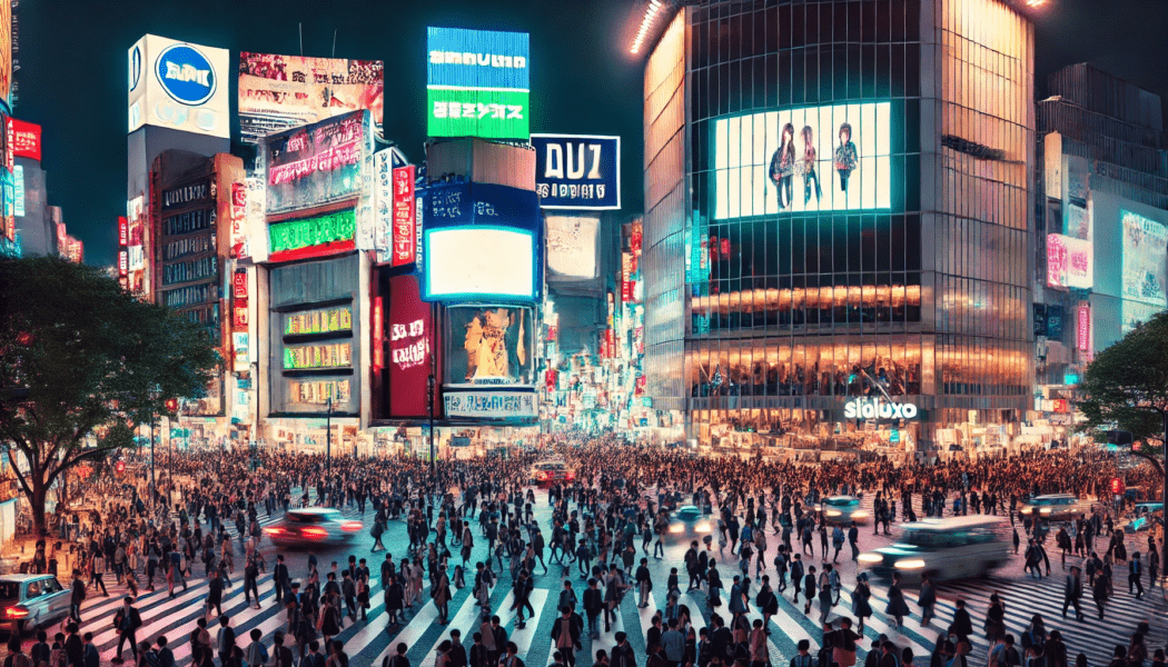 Tokyo Flights Deal - Shibuya Crossing in Tokyo at Night.